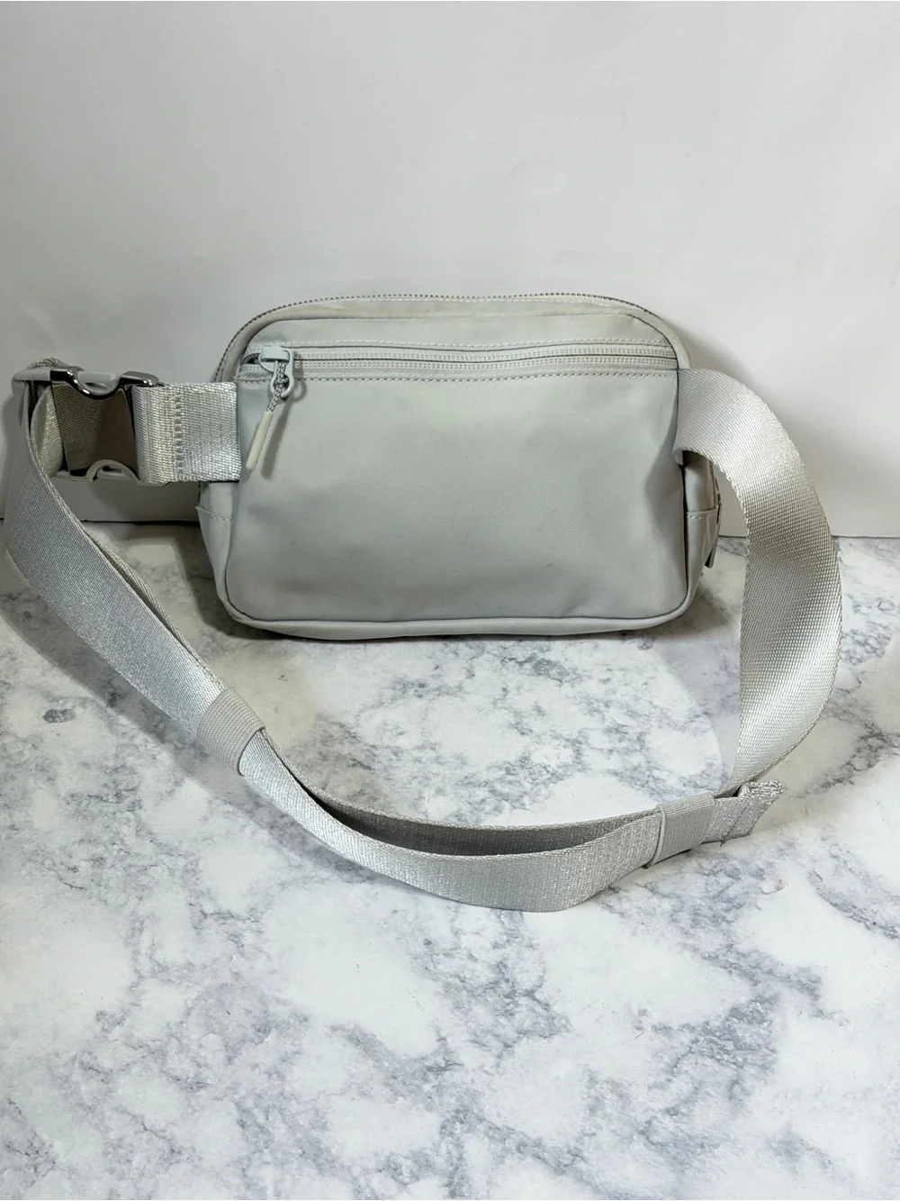 Lululemon everywear silver gray studded belt waist bag limited edition
